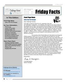 Friday Facts March 27, 2015