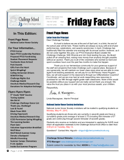 Friday Facts - Challenge School