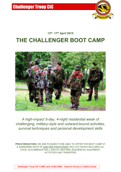 THE CHALLENGER BOOT CAMP
