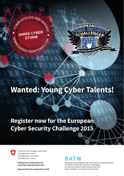 Wanted: Young Cyber Talents!