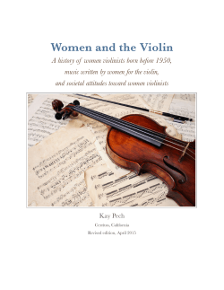 PechâWomen and the Violin