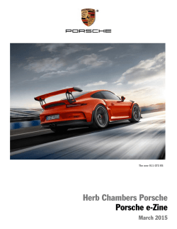 March 2015 - Herb Chambers Porsche