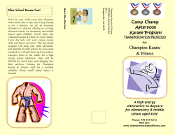 Brochure - Champion Karate & Fitness
