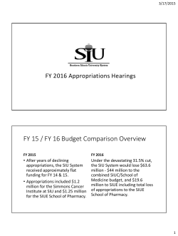 SIU System President Randy Dunn`s appropriations hearing