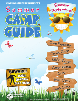 Camp Guide - Channahon Park District