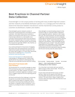 Best Practices in Channel Partner Data Collection