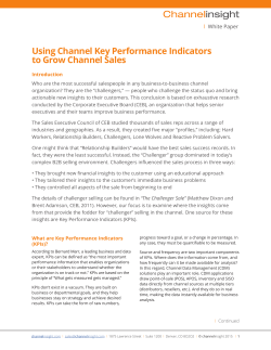 Using Channel Key Performance Indicators to