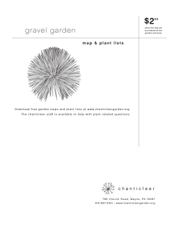 Gravel Garden Plant List