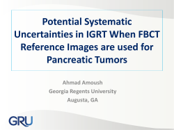 Potential Systematic Uncertainties in IGRT When
