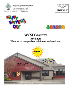 Monthly Center Gazette