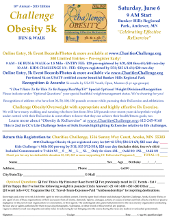 Challenge Obesity 5k - Charities Challenge