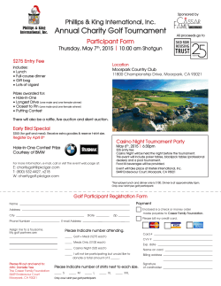 the PDF - Annual Charity Golf Tournament