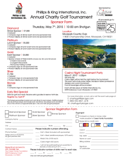 the PDF - Annual Charity Golf Tournament
