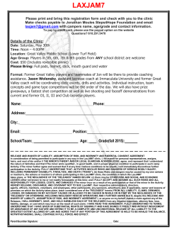Registration & Waiver Form