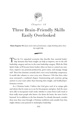 Three Brain-Friendly Skills Easily Overlooked