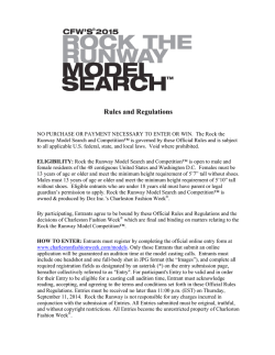 Read Official Rules and Regulations Here