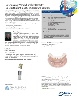 The Changing World of Implant Dentistry: The Latest Patient