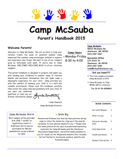 Camp McSauba - Charlevoix Recreation