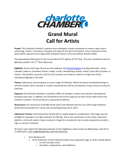 Grand Mural Call for Artists - Charlotte Chamber of Commerce