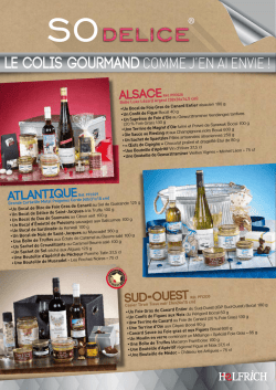 Le Colis GourmandCOMME J`EN AI ENVIE !