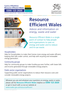 Resource Efficient Wales - Gwersyllt Community Council