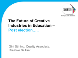The Future of Creative Industries in Education