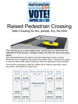 Raised Pedestrian Crossing