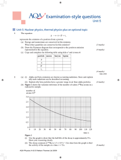 PHYA5 Exam Style Q - Mathematics and Physics Chella Nathan