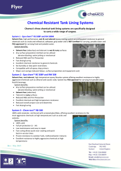 Chemical Resistant Tank Lining Systems