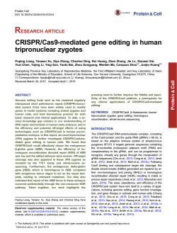 Human Gene Editing 2