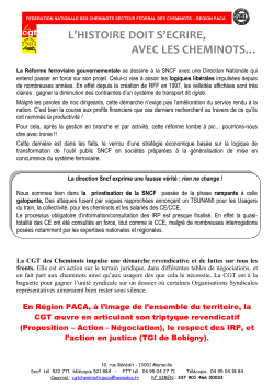tract secteur - Cheminots CGT Marseille