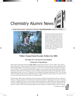 Chemistry Alumni News - Department of Chemistry
