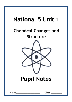 National 5 Unit 1 Pupil Notes