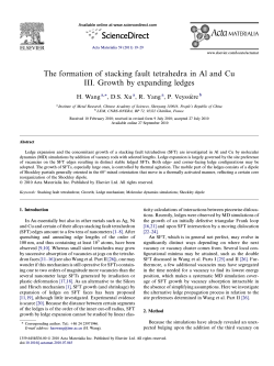 The formation of stacking fault tetrahedra in Al and Cu: III. Growth by