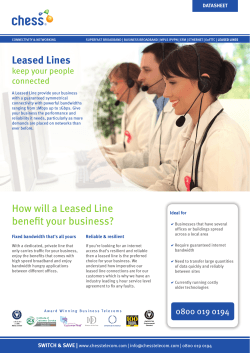 How will a Leased Line benefit your business? Leased Lines