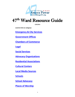 47th Ward Resource Guide