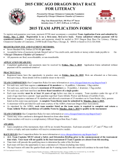 2015 team application form - Chicago Chinatown Chamber