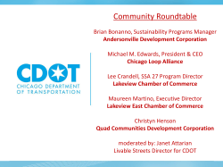Community Roundtable - Chicago Complete Streets