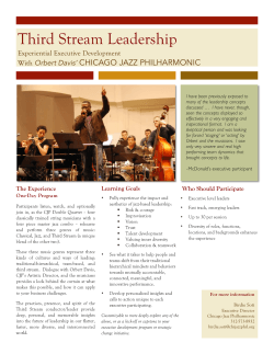 Third Stream Leadership - Chicago Jazz Philharmonic