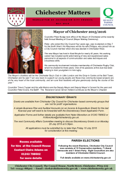 Chichester Matters Bulletin May 2015