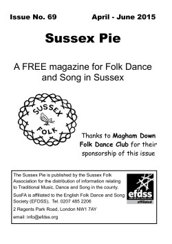 Sussex Pie Issue 69 April June 2015