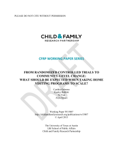 Full Text PDF - CFRP Child and Family Research Partnership at LBJ