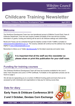 April 2015 - Childcare Jobs