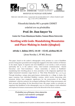 Prof. Dr. Dan Smyer Yu Nestling with Gods: Mandalizing Mountains