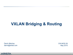 VXLAN Routing Design - CHI-NOG