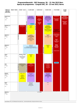ProgrammÃ¼bersicht - SGC Kongress, 20.