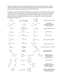 Together with the summary of Simple Functional Group