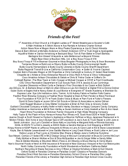 Friends of the Fest! - Paradise Chocolate Fest