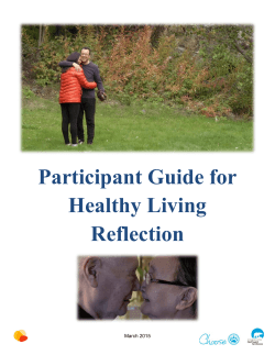 Participant Guide for Healthy Living Reflection