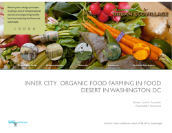 INNER CITY ORGANIC FOOD FARMING IN